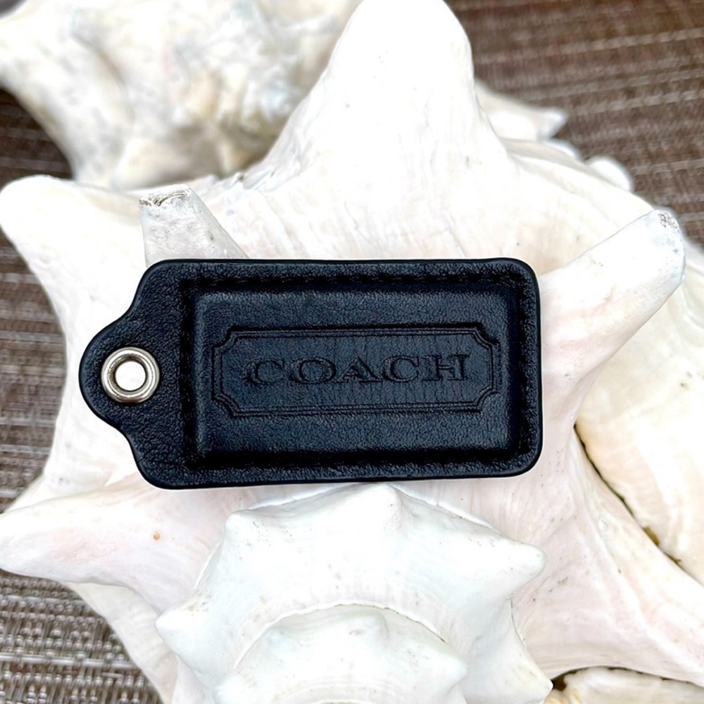 Coach Black Hang Tag